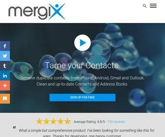 Mergix.com(Remove duplicate contacts from Android) Screenshot
