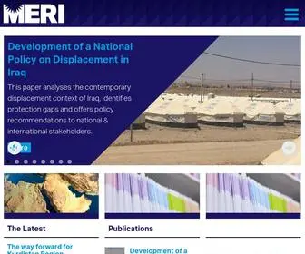 Meri-K.org(The Middle East Research Institute (MERI)) Screenshot