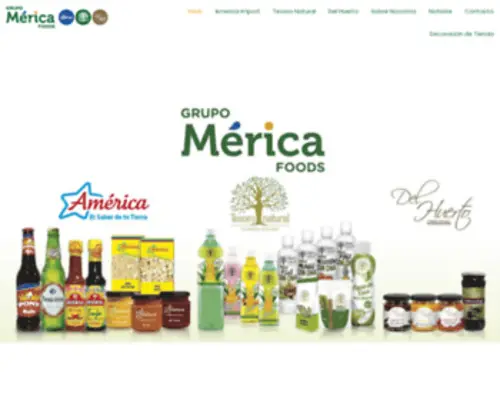 Mericafoods.com(Empresa Europea de Alimentos) Screenshot