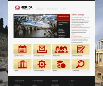 Merida.es(Web oficial del Ayuntamiento de Mérida (España)) Screenshot