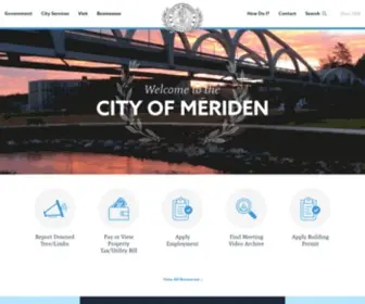 Meridenct.gov(The City of Meriden) Screenshot