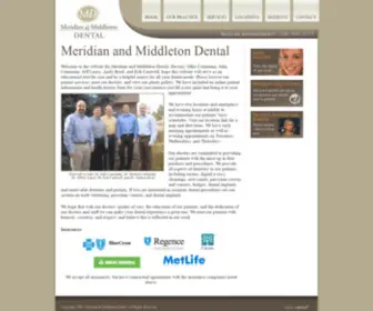 Meridian-Dental.com(Meridian and Middleton Dental) Screenshot