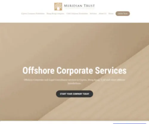 Meridian-Trust.com(Cyprus Company incorporation) Screenshot