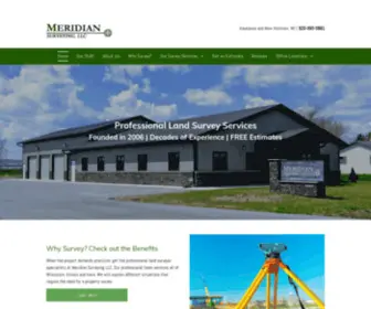 Meridian-WI.com(Meridian Surveying LLC) Screenshot