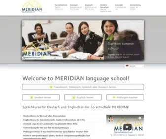 Meridian.co.at(Sprachschule MERIDIAN) Screenshot