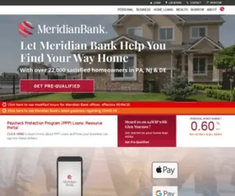 Meridianbanker.com(Meridian Bank) Screenshot