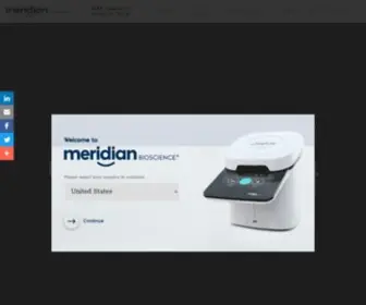 Meridianbioscience.com(Meridian bioscience) Screenshot