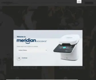 Meridianbioscience.eu(Meridianbioscience) Screenshot