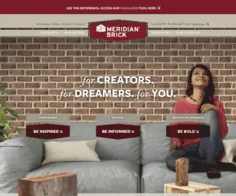 Meridianbrick.com(Brick Manufacturer & Masonry Supplier Network US) Screenshot