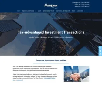 Meridiancompaniesllc.com(Meridian Investments) Screenshot