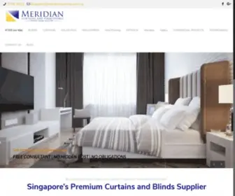 Meridiancurtains.com.sg(Quality Curtains) Screenshot