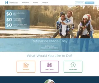Meridianhm.com(Home Mortgage Company) Screenshot
