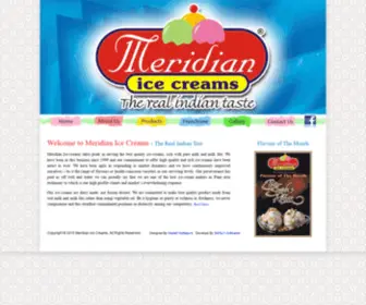 Meridianicecreams.com(Meridian Ice creams Pune) Screenshot