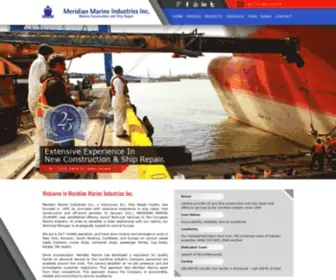 Meridianmarine-INC.com(Vancouver Ship Repair) Screenshot