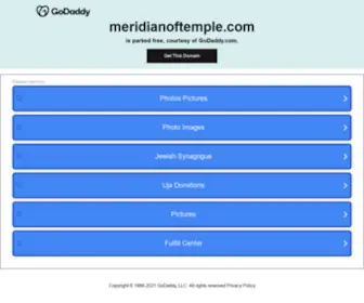 Meridianoftemple.com(Database connectivity issue) Screenshot