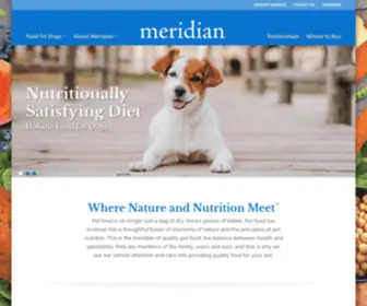 Meridianpetfood.com(Meridian™) Screenshot