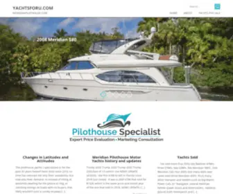 Meridianpilothouse.com(Pilothouse Motoryacht Specialist) Screenshot