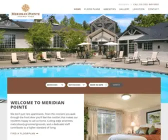 Meridianpointe.com(Meridian Pointe Apartment Homes) Screenshot