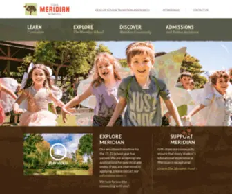 Meridianschool.edu(The Meridian School) Screenshot