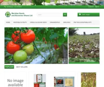 Meridianseedsgh.com(Meridian Seeds and Nurseries Ghana Ltd) Screenshot