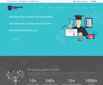 Meridiansprep.com(SAT, GRE, GMAT, IELTS Prep & Study Abroad) Screenshot