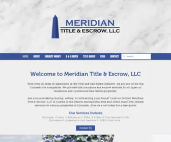 Meridiante.com(Meridian Title & Escrow) Screenshot