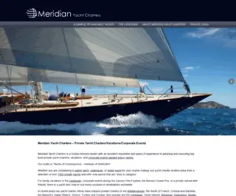 Meridianyachts.com(Meridian Yacht Charters) Screenshot