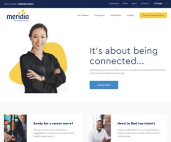 Meridiarecruitment.ca(Meridia Recruitment Solutions) Screenshot