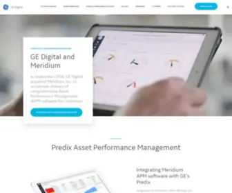 Meridium.com(GE Digital and Meridium) Screenshot