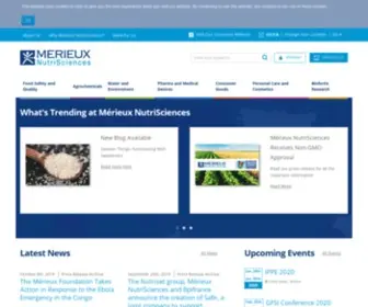 Merieuxnutrisciences.com(Mérieux NutriSciences) Screenshot