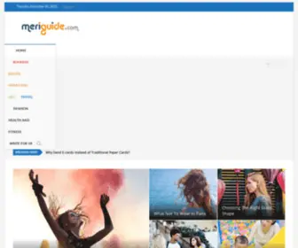 Meriguide.com(An inclusive blog and article of all subjects) Screenshot