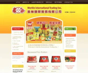 Merilintrading.ca(Merilin Trading Co) Screenshot