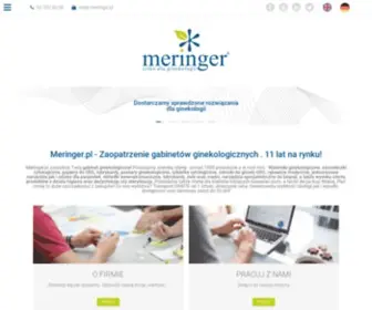Meringer.pl(Zaopatrzenie gabinetów ginekologicznych) Screenshot