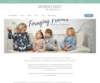 Merinokids.com.au(Merino Kids) Screenshot