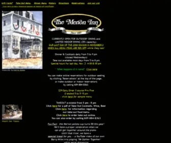 Merioninn.com(One Of the Most Enjoyable Restaurants in Cape May NJ is The Merion Inn) Screenshot