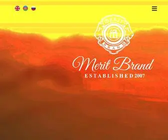 Merit-Brand.com(Web site created using create) Screenshot