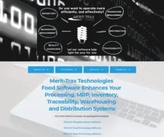 Merit-Trax.com(Food Traceability Software) Screenshot