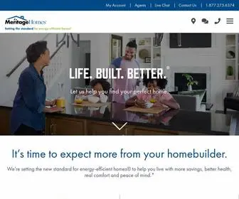 Meritagehomes.com(New Home Builder) Screenshot