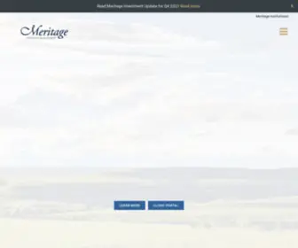 Meritageportfolio.com(Meritage Portfolio Management) Screenshot