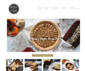 Meritandfork.com(Living happily through creativity & real food) Screenshot