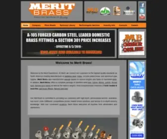 Meritbrass.com(Merit Brass) Screenshot