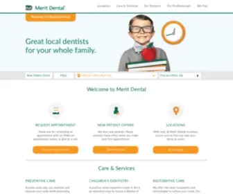 Meritdental.com(Dental Care) Screenshot