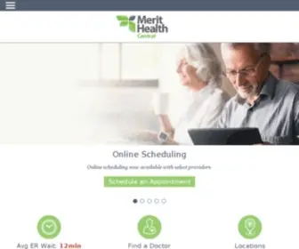 Merithealthcentral.com(Merit Health Central) Screenshot