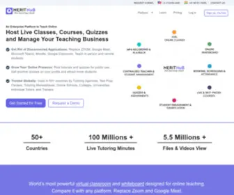 Merithub.com(World's Best Online Teaching Platform) Screenshot