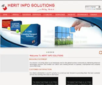 Meritinfo.com(Merit Info Solutions) Screenshot