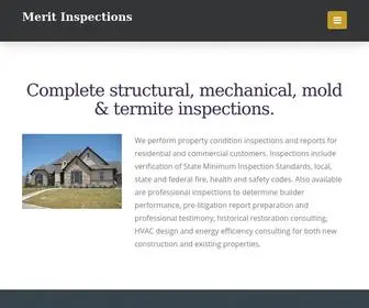 Meritinspections.com(Merit Inspections) Screenshot