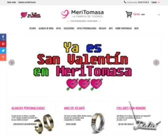 Meritomasa.com(Joyas personalizadas y joyería online) Screenshot