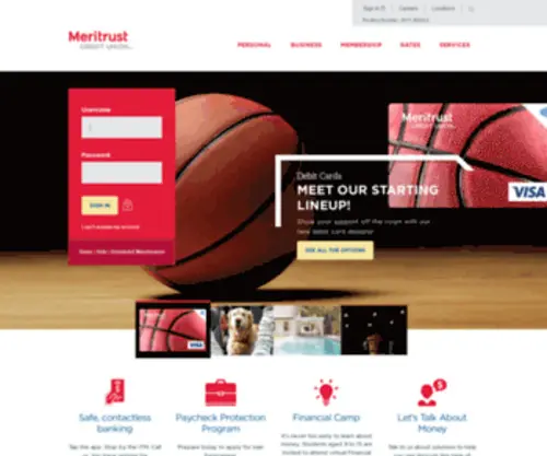 Meritrustcu.org(Meritrust Credit Union) Screenshot
