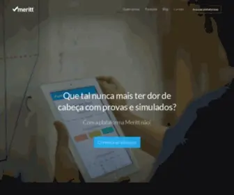 Meritt.com.br(A plataforma mais completa e fácil de usar para as provas e simulados da sua instituição de ensino) Screenshot
