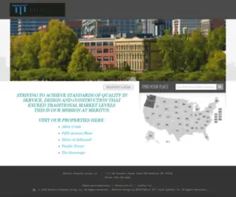 Merituspg.com(Apartments in Portland) Screenshot